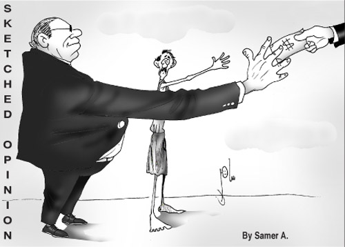 Cartoon by YT caricature artist