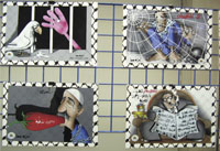 The drawings of Omya Juha illustrated Palestinian issues.