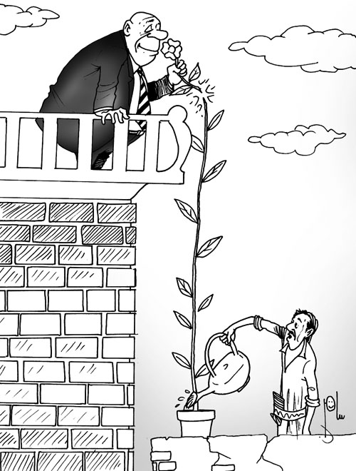 Cartoon by YT caricature artist