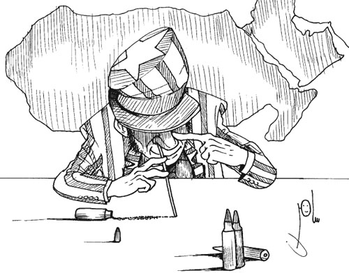 Cartoon by YT caricature artist