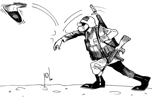 Cartoon by YT caricature artist