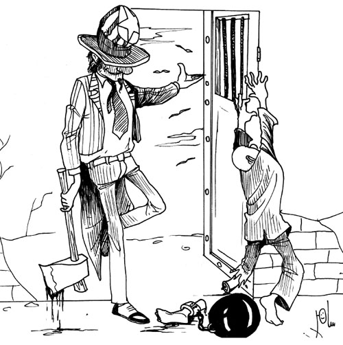 Cartoon by YT caricature artist