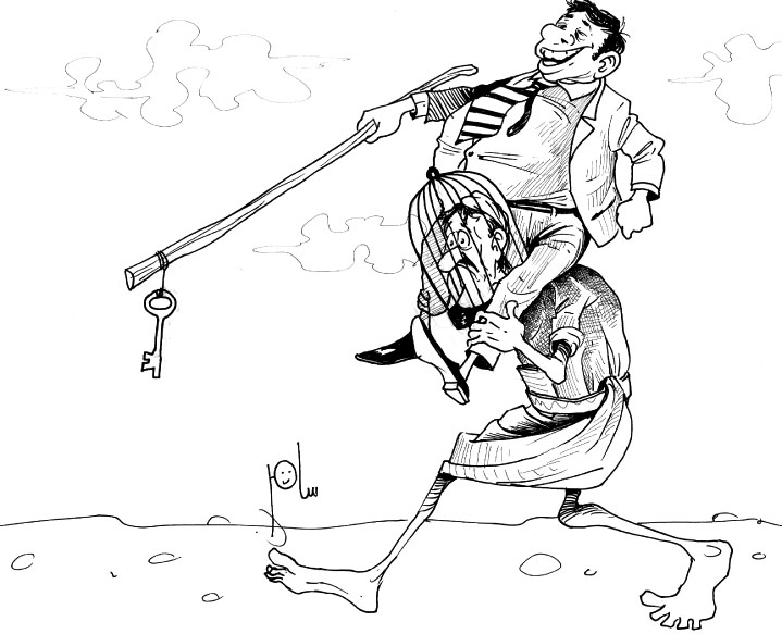 Cartoon by YT caricature artist