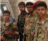 14 year-olds and 15 year-olds are fighting the Saada war, and they are in most cases the first casualties and victims of the war.