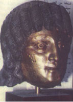 A bronze statue found in Ghaiman and deposited in Britain museum.