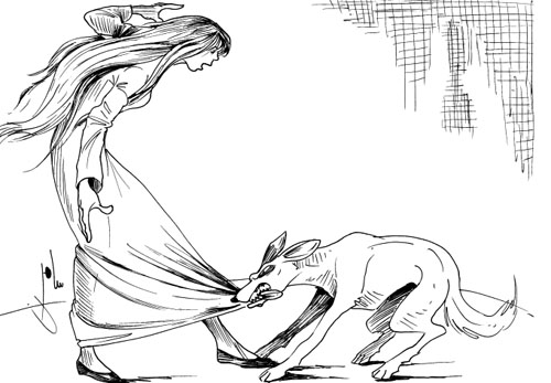 Cartoon by YT caricature artist