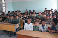 Orphans in their class, looking forward to more attention and better society care.