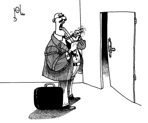 Cartoon by YT caricature artist