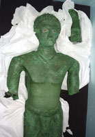 The Bronze Man statue is now in National Museum.
