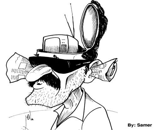 Cartoon by YT caricature artist