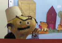 A doll portrayed by street children shows their suffering.