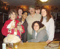 With friends at Pullman college.