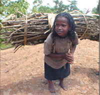 Ethiopia is famous for hand-loomed textiles. Former women fuel wood carriers must be trained for eight months before they are able to weave creations like these. Photo courtesy of www. smallplanetfund.org.