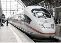 The ICE  train in Germany