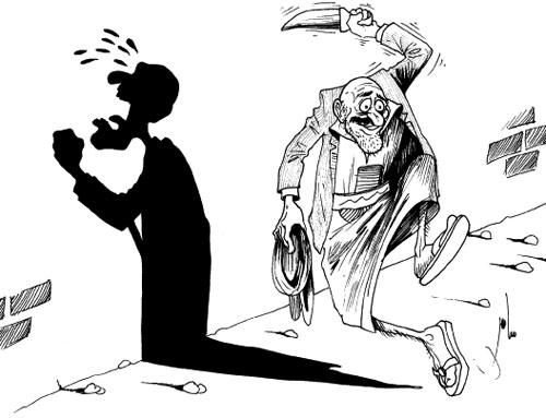 Cartoon by YT caricature artist