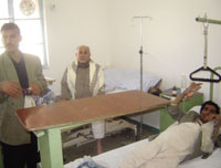 Doctors asked  a patient to leave the hospital before treating him despite the fact that his stomach was clearly swollen.