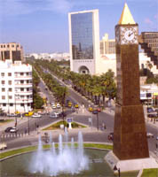 7 Nov. Square in the Tunisia, the capital