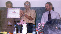 Dr. S.K. Mukul (C) receiving the certificate of merit from Dr. Abdullah<br>Al-Najaar, Dean (L), as Dr. Abdul Hameed (R) looks on’/><figcaption>Dr. S.K. Mukul (C) receiving the certificate of merit from Dr. Abdullah<br>Al-Najaar, Dean (L), as Dr. Abdul Hameed (R) looks on</figcaption></figure></div></td></tr><tr><td><div class="wp-block-image"><figure class="alignright"><img src=