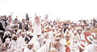 Thousands of Buhra followers gathering in Haraz mountains, Yemen