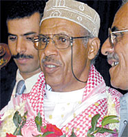 Ayoob at the moment of honoring