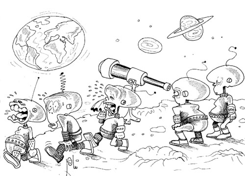 Cartoon by YT caricature artist