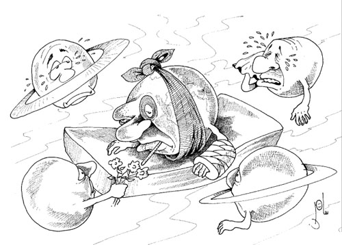 Cartoon by YT caricature artist