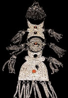 A mahweeti necklace made of silver and decorated with gems. YT photo