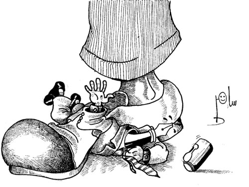 Cartoon by YT caricature artist