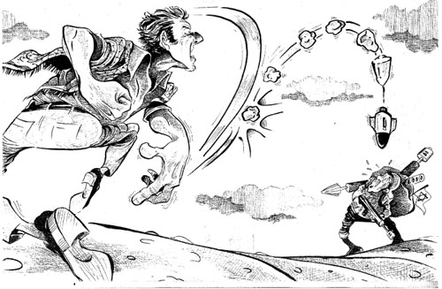 Cartoon by YT caricature artist