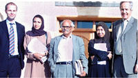 (L-R) Mr. Selle, Huda al-Attas, Dr. Abdu Ali, Ibtisam al-Mutwakil and Frank M. Mann