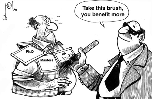 Cartoon by YT caricature artist