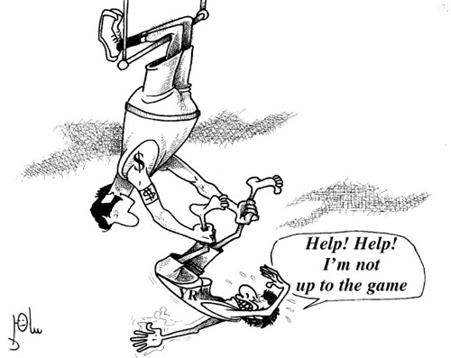 Cartoon by YT caricature artist