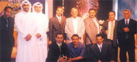 J o u r n a l i s t s   v i s i t i n g   s t u d i o s   o f   K u w i a t   T V   S a t t e l i t e   C h a n n e l   4 