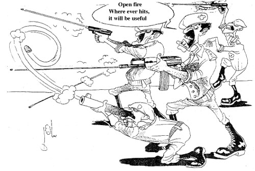 Cartoon by YT caricature artist