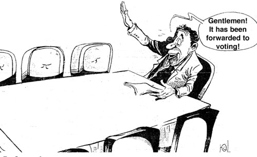 Cartoon by YT caricature artist