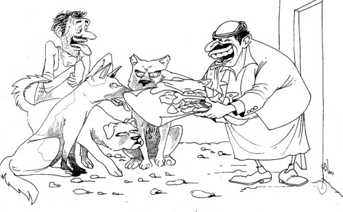 Cartoon by YT caricature artist