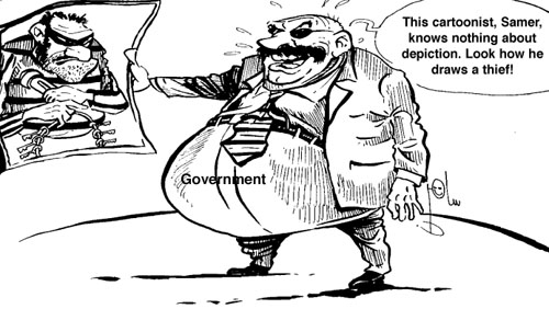 Cartoon by YT caricature artist