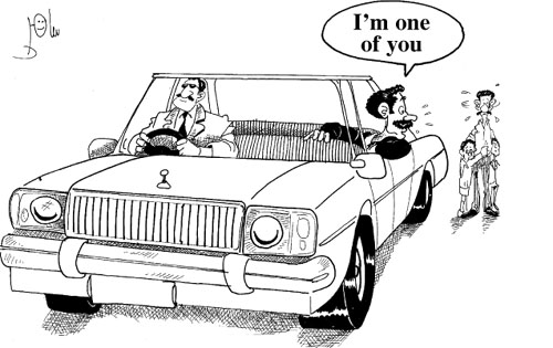 Cartoon by YT caricature artist