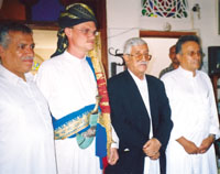 Yahya Winter (second from left) during wedding ceremony held at the YGFA