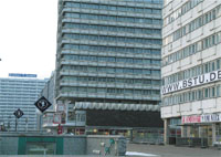 Alexanderplatz is the main square in East Berlin. Photo by Markus Wierz