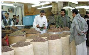 A   s c e n e   f r o m   S a m s a r a t   A z z a b e e b ,   o l d   c i t y   o f   S a n a 