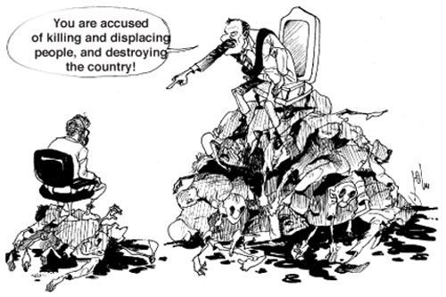 Cartoon by YT caricature artist