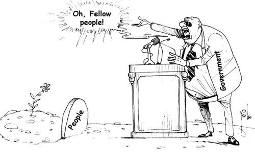 Cartoon by YT caricature artist