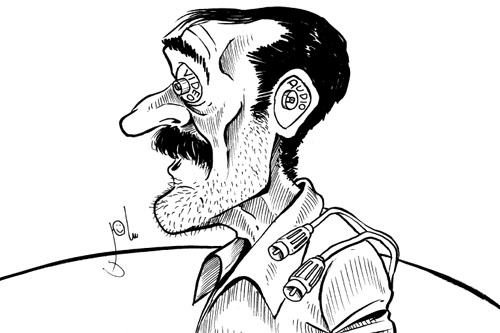 Cartoon by YT caricature artist