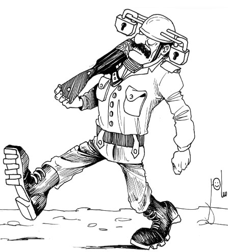 Cartoon by YT caricature artist