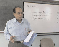 Prof. S. J. Singh presenting his remarks.