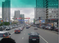 Most cars on the street are very modern and foreign-made rarely will one see a Russian-made car.