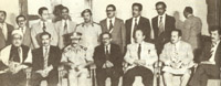 President Saleh (front row, third from left) with his first government in 1978.