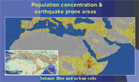 Figure 1: You will see the seismological history through 100 years (upper picture) and through the 10 years (lower picture) earthquakes locations recognized by international seismic stations.