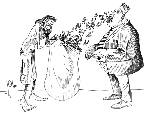 Cartoon by YT caricature artist